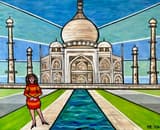 Bij de Taj Mahal 1