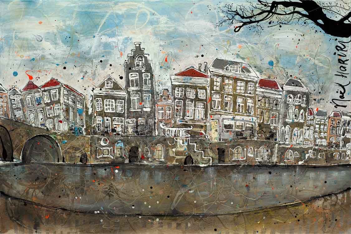 Hollandse grachtenpandjes